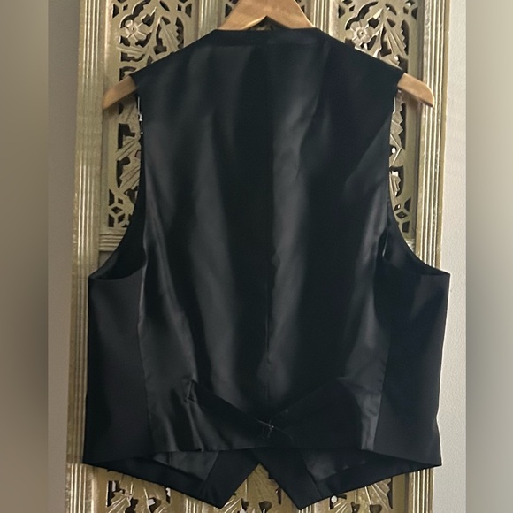 New Theory Black Vest Garris New Taylor Dinner Engagement Wedding Party elegant - Picture 8 of 11